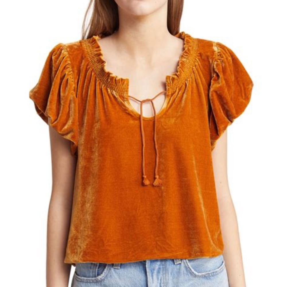 Velvet Orange Top
